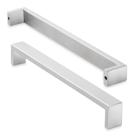 square stainless steel cabinet handles amazon|square cabinet knobs and pulls.